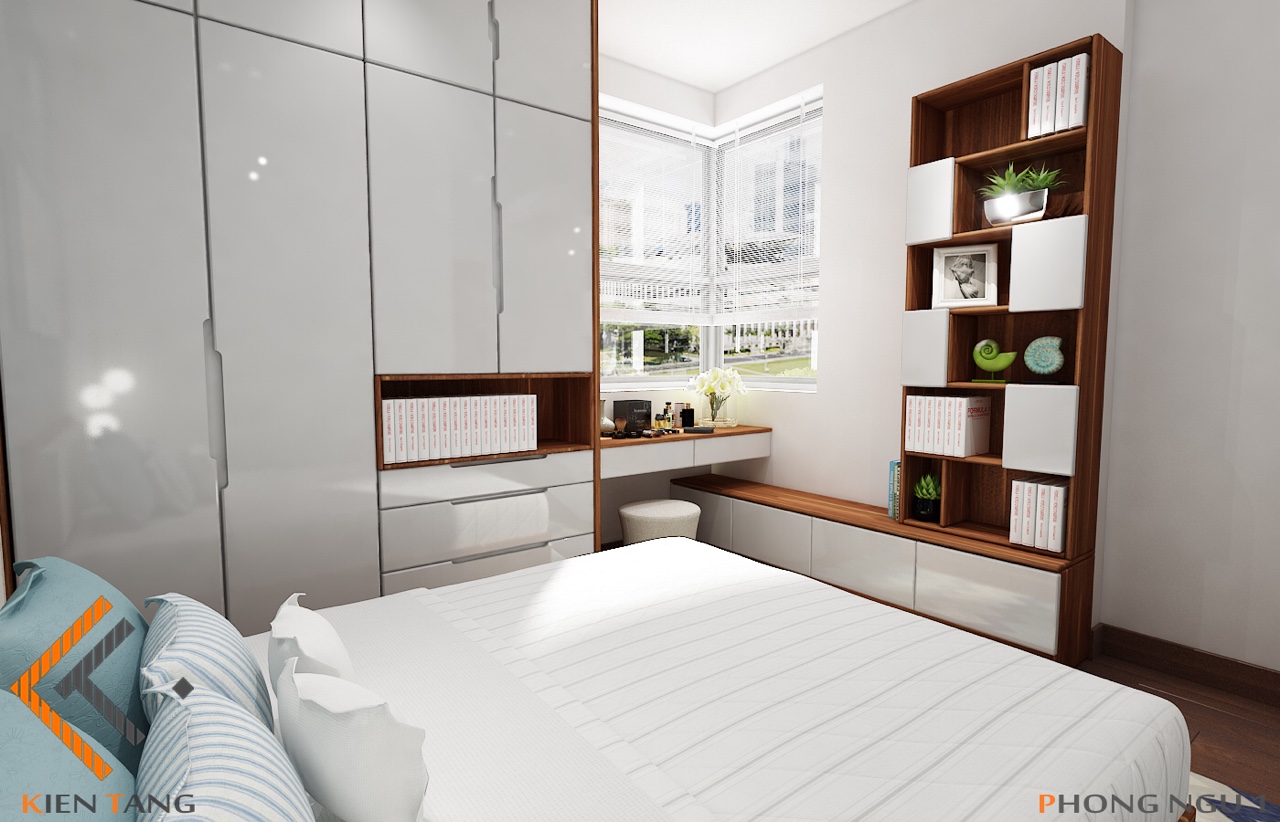 Nội thất căn hộ Him Lam Phú An, nội thất Kiến Tầng