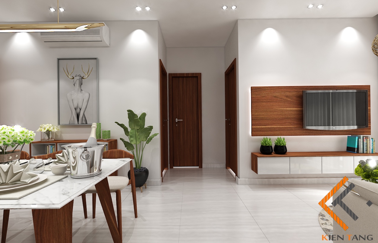 Nội thất căn hộ Him Lam Phú An, nội thất Kiến Tầng