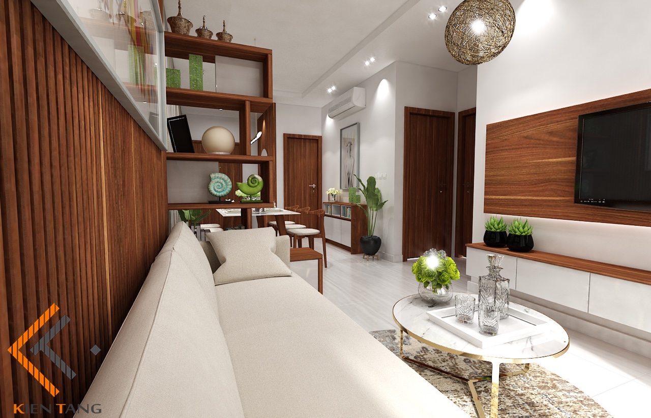 Nội thất căn hộ Him Lam Phú An, nội thất Kiến Tầng
