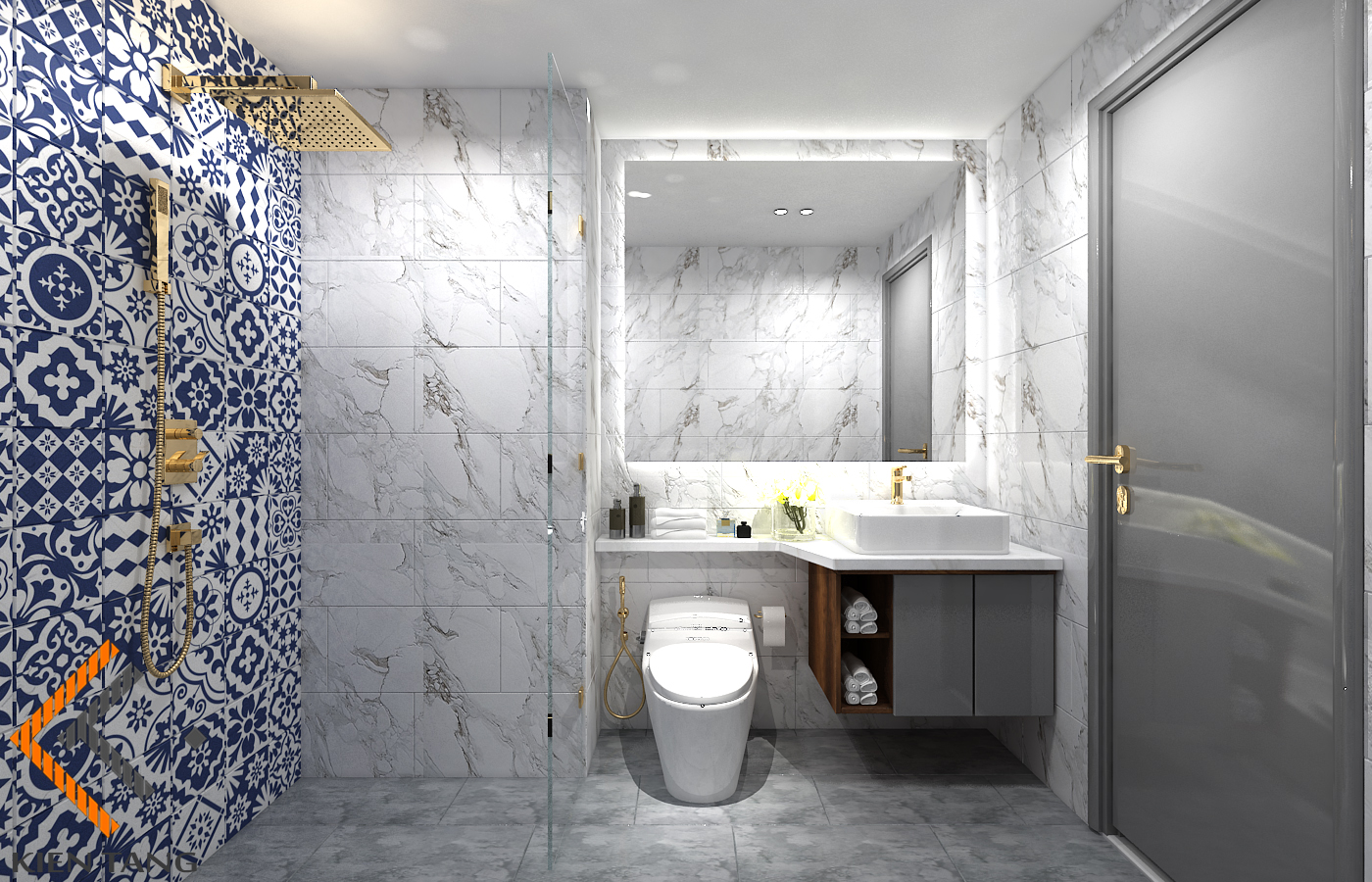 Nội thất căn hộ The Rich Star, nội thất Kiến Tầng