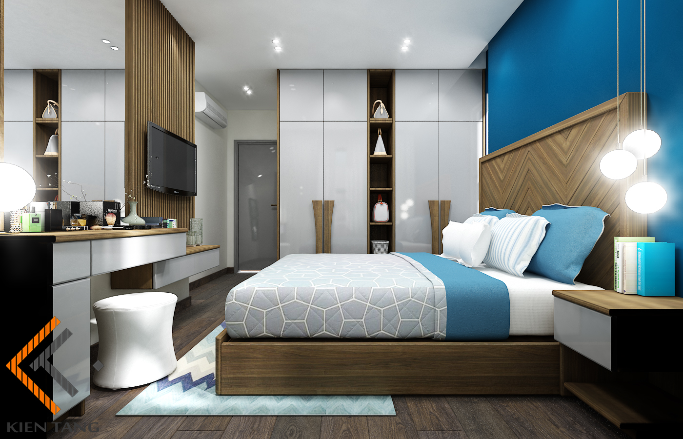 Nội thất căn hộ The Rich Star, nội thất Kiến Tầng